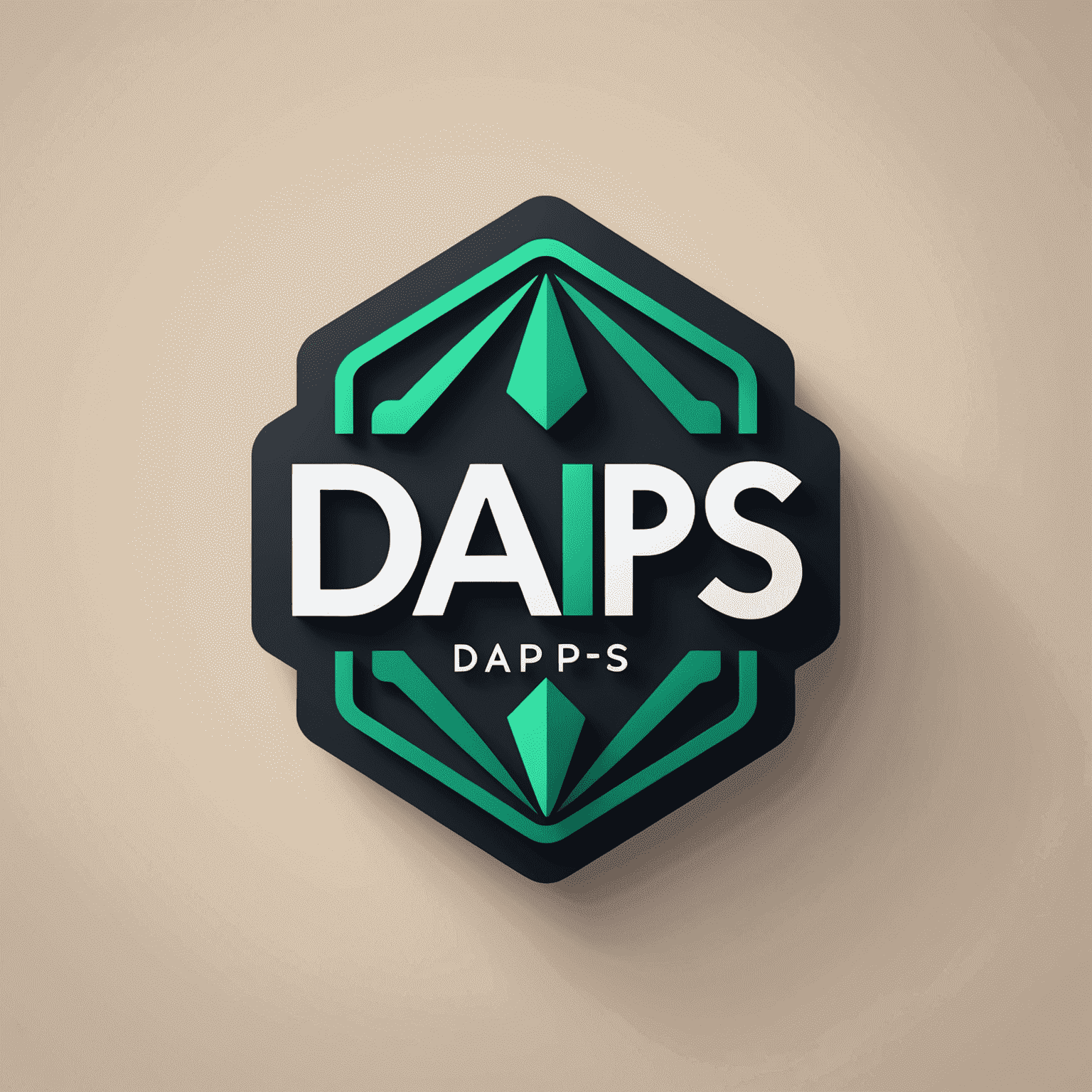 Gains dApps logo featuring stylized text and a digital asset icon