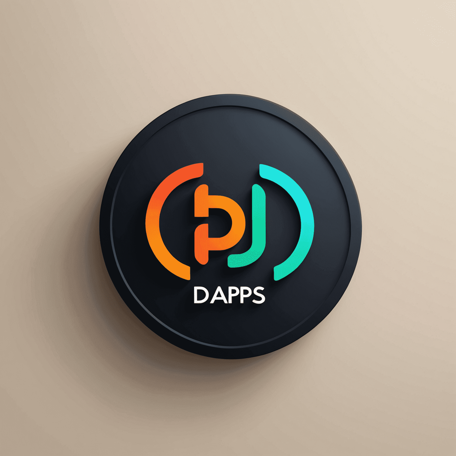 Gtrade dApps logo featuring stylized text and a digital asset icon