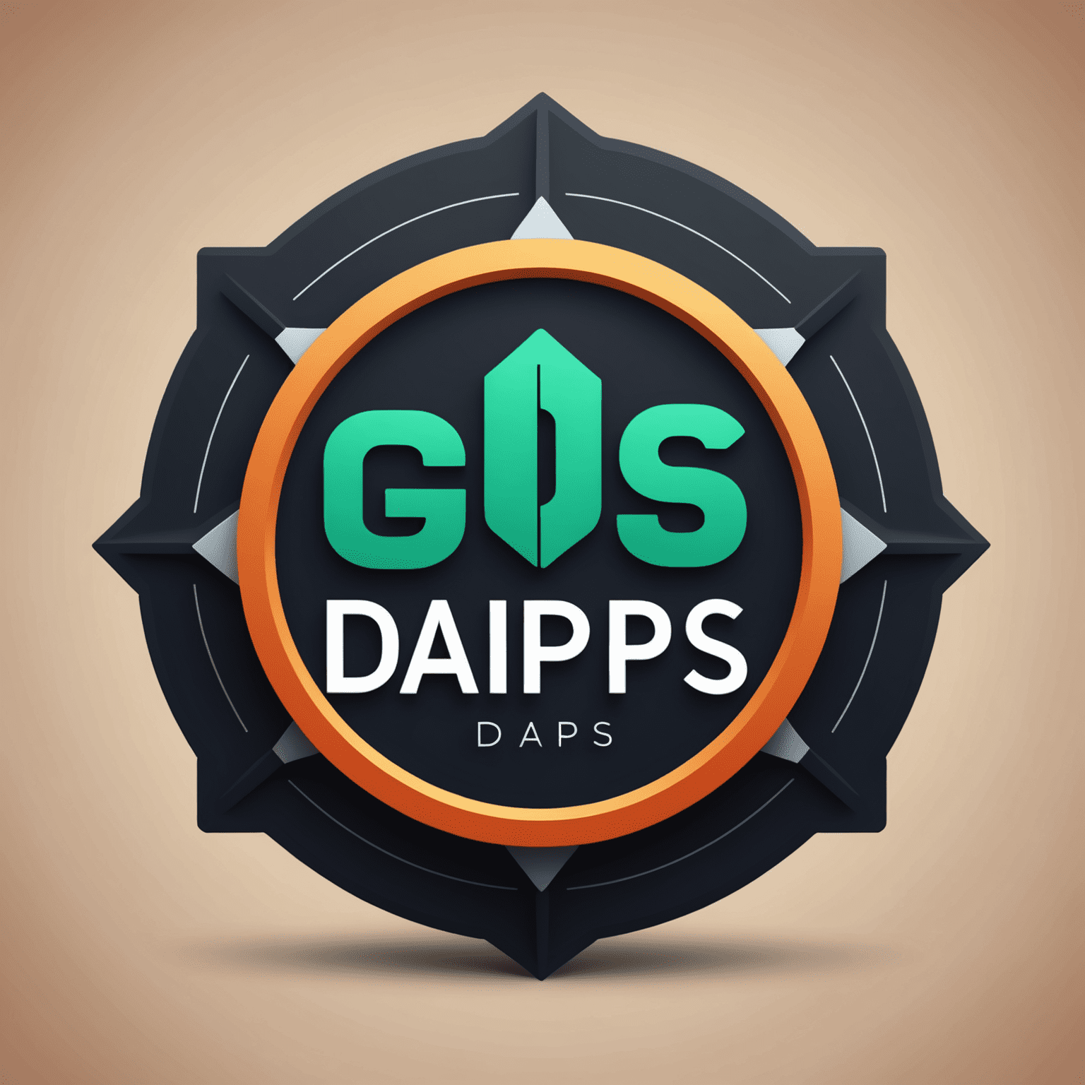 Gtrade dApps logo featuring stylized text and a digital asset icon